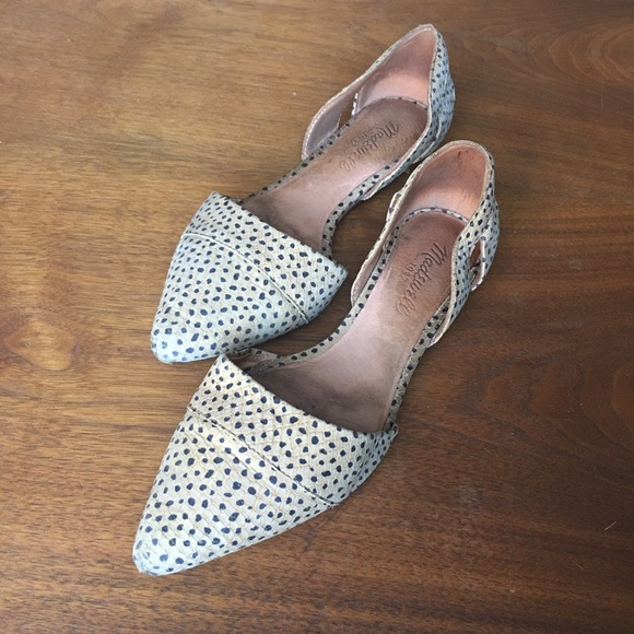 Madewell Shoes - Madewell D’Orsay Flats in Spot Dot, Tan